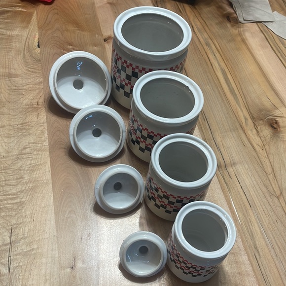 Coca-Cola ceramic canisters - Picture 6 of 10